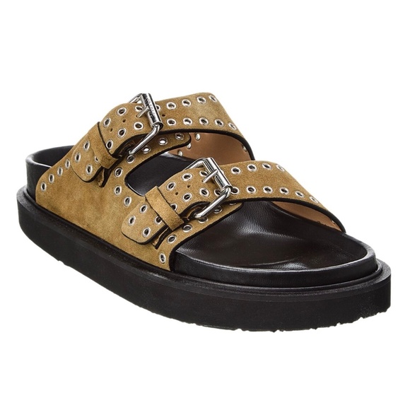 Isabel Marant Lennyo Suede Platform Sandals 38 - Picture 1 of 7